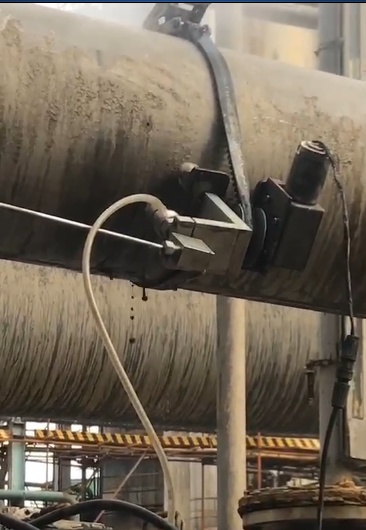 portable waterjet cut pipeline